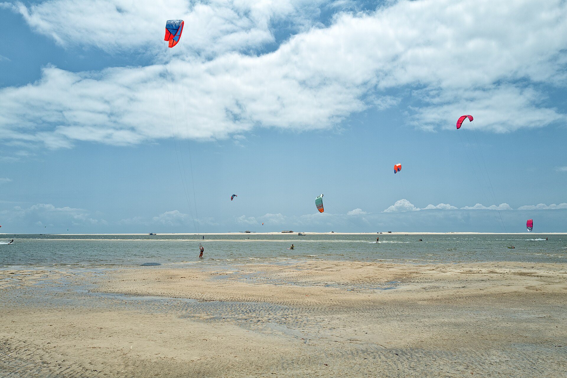 Kitesurf na praia de Atins