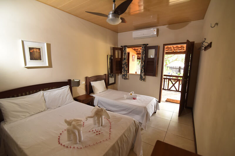 Interior do quarto standard da Pousada Jurará